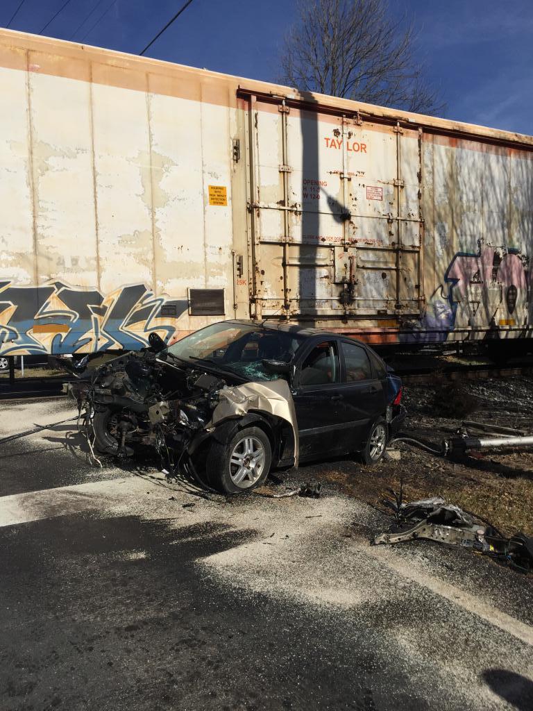 2/18/2017 Car vs. Train Woodbine Rd at Railroad Tracks